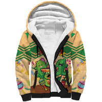 Personalised Hawaii Cinco De Mayo Sherpa Hoodie Funny Style LT05 Unisex Brown - Polynesian Pride
