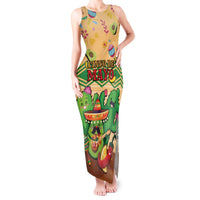Personalised Hawaii Cinco De Mayo Tank Maxi Dress Funny Style LT05 Women Brown - Polynesian Pride