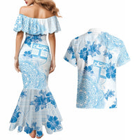 Happy Fiji Girmit Day Couples Matching Mermaid Dress and Hawaiian Shirt Fijian Tapa With Mandala Pattern LT05 - Polynesian Pride