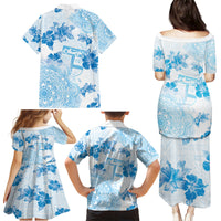 Happy Fiji Girmit Day Family Matching Puletasi and Hawaiian Shirt Fijian Tapa With Mandala Pattern