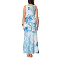 Happy Fiji Girmit Day Tank Maxi Dress Fijian Tapa With Mandala Pattern LT05 - Polynesian Pride