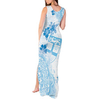Happy Fiji Girmit Day Tank Maxi Dress Fijian Tapa With Mandala Pattern LT05 - Polynesian Pride