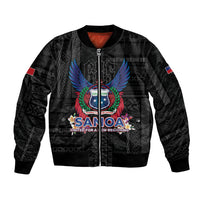 Samoa 64th Independence Anniversary Bomber Jacket LT05 Unisex Black - Polynesian Pride