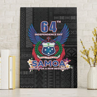 Samoa 64th Independence Anniversary Canvas Wall Art LT05 Without Frame Black - Polynesian Pride