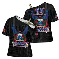 Samoa 64th Independence Anniversary Cross Shoulder Shirt LT05 - Polynesian Pride