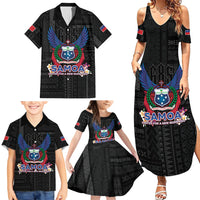 Samoa 64th Independence Anniversary Family Matching Summer Maxi Dress and Hawaiian Shirt LT05 - Polynesian Pride