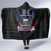 Samoa 64th Independence Anniversary Hooded Blanket LT05 One Size Black - Polynesian Pride