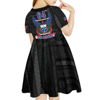 Samoa 64th Independence Anniversary Kid Short Sleeve Dress LT05 - Polynesian Pride