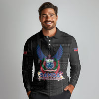 Samoa 64th Independence Anniversary Long Sleeve Polo Shirt LT05 - Polynesian Pride