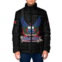 Samoa 64th Independence Anniversary Padded Jacket LT05 Men Black - Polynesian Pride