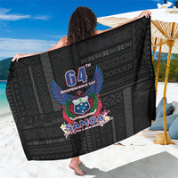 Samoa 64th Independence Anniversary Sarong LT05 One Size 44 x 66 inches Black - Polynesian Pride