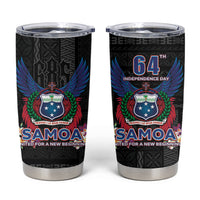 Samoa 64th Independence Anniversary Tumbler Cup LT05 Black - Polynesian Pride