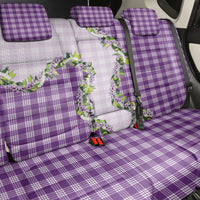 Violet Hawaii Palaka Back Car Seat Cover Maile Pikake Honohono Orchid Lei LT05 - Polynesian Pride