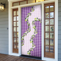 Violet Hawaii Palaka Door Cover Maile Pikake Honohono Orchid Lei LT05 - Polynesian Pride