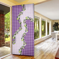 Violet Hawaii Palaka Door Cover Maile Pikake Honohono Orchid Lei LT05 - Polynesian Pride