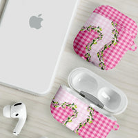 Pink Hawaii Palaka AirPods Case Maile Pikake Honohono Orchid Lei LT05 - Polynesian Pride