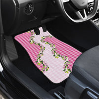 Pink Hawaii Palaka Car Mats Maile Pikake Honohono Orchid Lei LT05 - Polynesian Pride