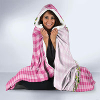 Pink Hawaii Palaka Hooded Blanket Maile Pikake Honohono Orchid Lei LT05 - Polynesian Pride