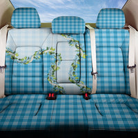 Blue Hawaii Palaka Back Car Seat Cover Maile Pikake Honohono Orchid Lei LT05 One Size Blue - Polynesian Pride