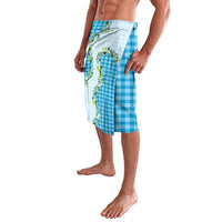 Blue Hawaii Palaka Lavalava Maile Pikake Honohono Orchid Lei LT05 - Polynesian Pride
