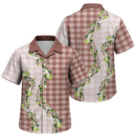 Mocha Hawaii Palaka Family Matching Tank Maxi Dress and Hawaiian Shirt Maile Pikake Honohono Orchid Lei LT05 - Polynesian Pride