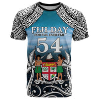 Personalised Happy 50th Fiji Day T Shirt Forever Fiji With Tapa Tribal Pattern