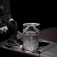 Personalised New Zealand Waitangi Day Tumbler Cup Aotearoa Te Ra O Waitangi Manaia Maori Pattern LT05 - Polynesian Pride