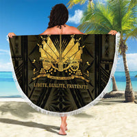 Haiti 1804 Beach Blanket Polynesian Gold Neg Maron LT05 - Polynesian Pride