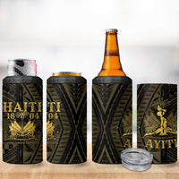 Haiti 1804 4 in 1 Can Cooler Tumbler Polynesian Gold Neg Maron LT05 - Polynesian Pride