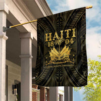 Haiti 1804 Garden Flag Polynesian Gold Neg Maron LT05 House Flag Gold - Polynesian Pride