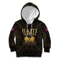 Haiti 1804 Kid Hoodie Polynesian Gold Neg Maron