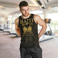 Haiti 1804 Men Tank Top Polynesian Gold Neg Maron LT05 Gold - Polynesian Pride