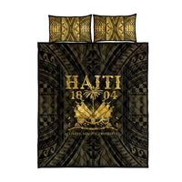 Haiti 1804 Quilt Bed Set Polynesian Gold Neg Maron LT05 - Polynesian Pride