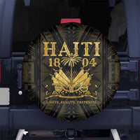 Haiti 1804 Spare Tire Cover Polynesian Gold Neg Maron LT05 - Polynesian Pride