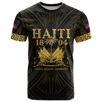 Haiti 1804 T Shirt Polynesian Gold Neg Maron LT05 Gold - Polynesian Pride