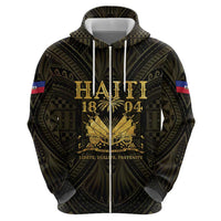 Haiti 1804 Zip Hoodie Polynesian Gold Neg Maron