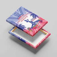 Haiti Independence Day Canvas Wall Art Neg Maron Polynesian Style LT05 - Polynesian Pride