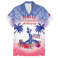 Personalised Haiti Independence Day Family Matching Puletasi and Hawaiian Shirt Neg Maron Polynesian Style LT05