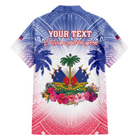 Personalised Haiti Independence Day Hawaiian Shirt Neg Maron Polynesian Style LT05 - Polynesian Pride