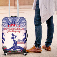 Haiti Independence Day Luggage Cover Neg Maron Polynesian Style