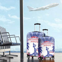 Haiti Independence Day Luggage Cover Neg Maron Polynesian Style LT05 - Polynesian Pride