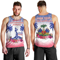 Personalised Haiti Independence Day Men Tank Top Neg Maron Polynesian Style LT05 - Polynesian Pride