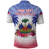 Personalised Haiti Independence Day Polo Shirt Neg Maron Polynesian Style LT05 - Polynesian Pride
