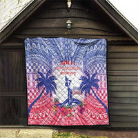 Haiti Independence Day Quilt Neg Maron Polynesian Style LT05 - Polynesian Pride