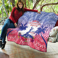 Haiti Independence Day Quilt Neg Maron Polynesian Style LT05 - Polynesian Pride