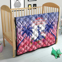 Haiti Independence Day Quilt Neg Maron Polynesian Style