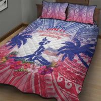 Haiti Independence Day Quilt Bed Set Neg Maron Polynesian Style LT05 - Polynesian Pride