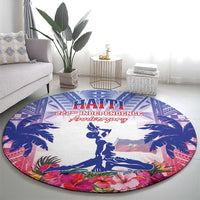 Haiti Independence Day Round Carpet Neg Maron Polynesian Style LT05 - Polynesian Pride