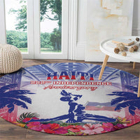 Haiti Independence Day Round Carpet Neg Maron Polynesian Style LT05 - Polynesian Pride