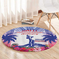 Haiti Independence Day Round Carpet Neg Maron Polynesian Style LT05 - Polynesian Pride